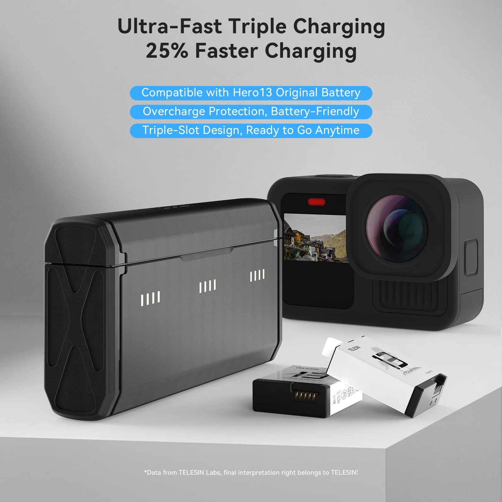 صندوق شحن سريع محمول من TELESI - مراجعة Gopro Action Camera Hero 13 Black وسعره