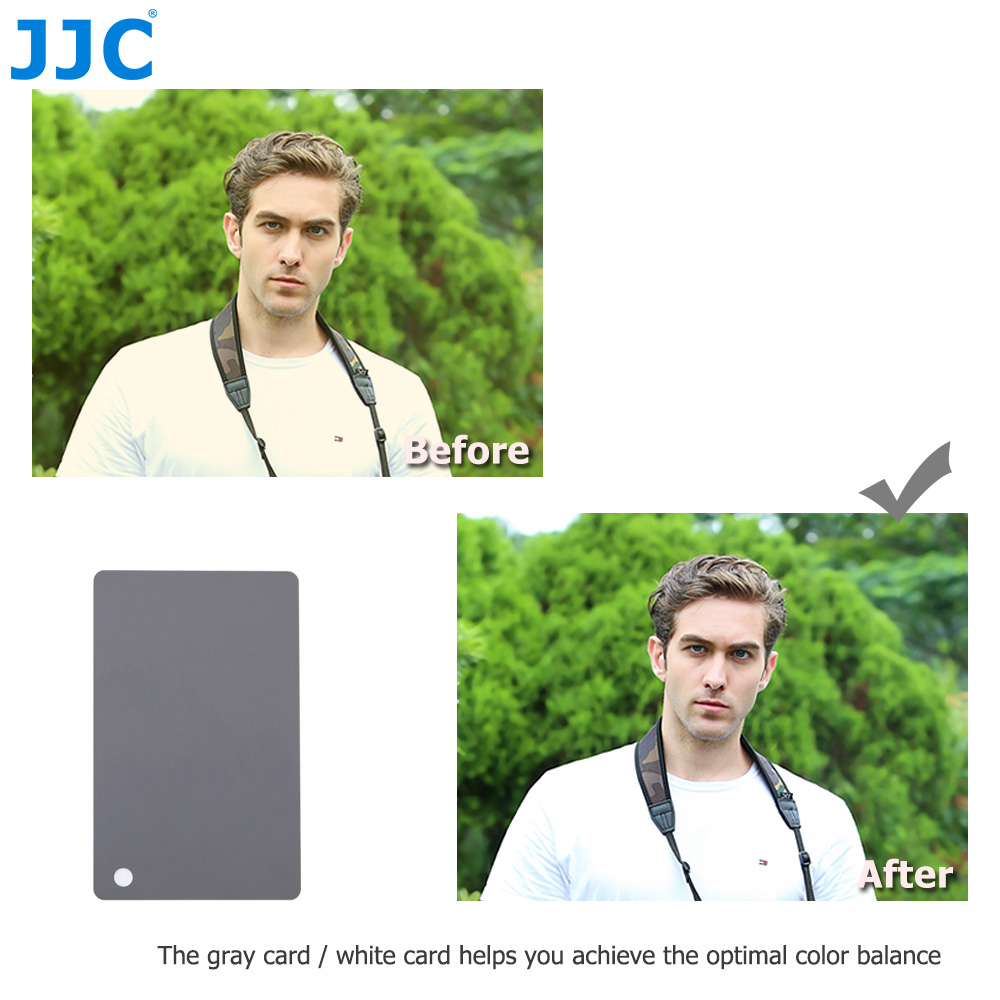 بطاقات التوازن البيضاء JJC Pro - مراجعة Color Checker Card وسعره