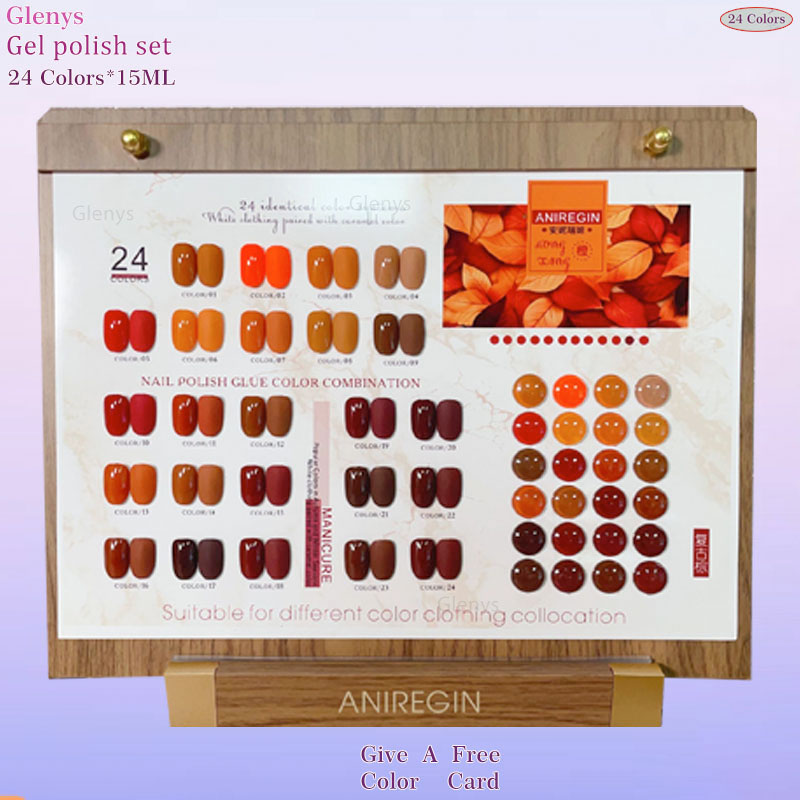 طلاء أظافر بني عتيق بـ 24 لونً - مراجعة Color Checker Card وسعره