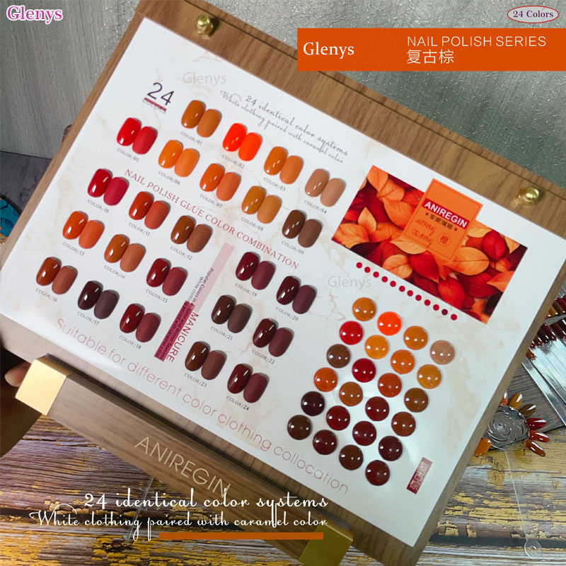 طلاء أظافر بني عتيق بـ 24 لونً - مراجعة Color Checker Card وسعره