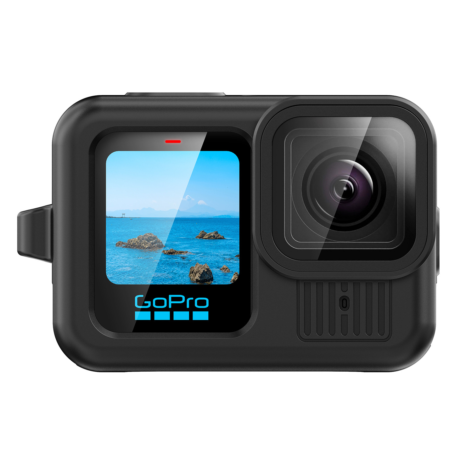 غطاء حماية سيليكون مع حزام يد  - مراجعة Gopro Action Camera Hero 13 Black وسعره